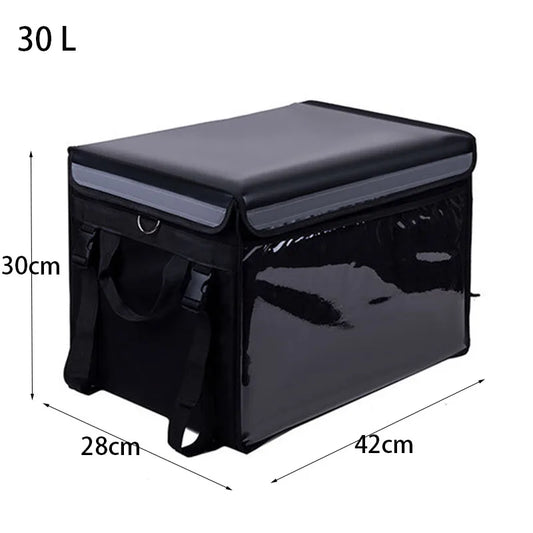 30L Extra Large Cooler Bag Car Ice Pack Insulated Thermal Lunch Pizza Bag Fresh Food delivery Container Refrigerator Bag