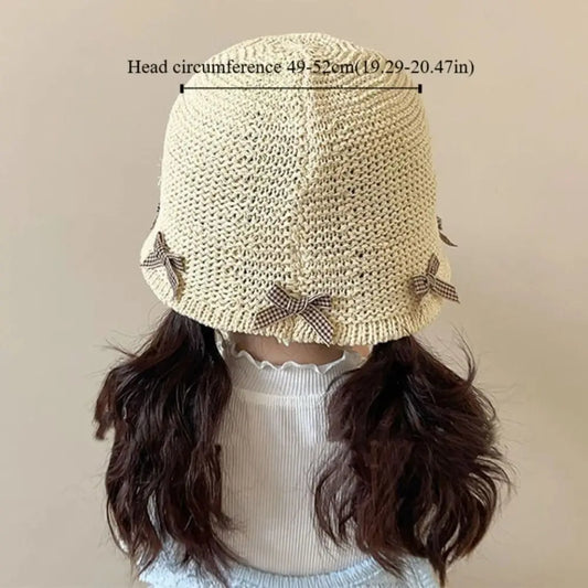Cute Lace Sun Bucket Hat for Kids – Lightweight & Breathable